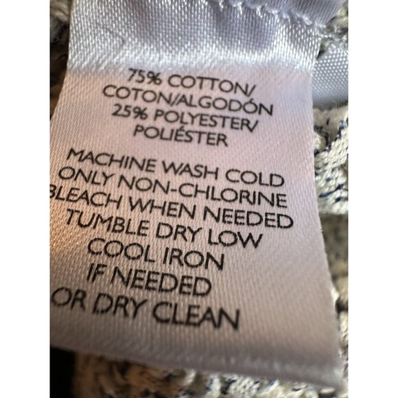 LOU&GRAY WOMAN'S Gray Grey SWEATER 3/4 SLEEVE BOAT NECK CROCHET SIZE Medium - Picture 9 of 10